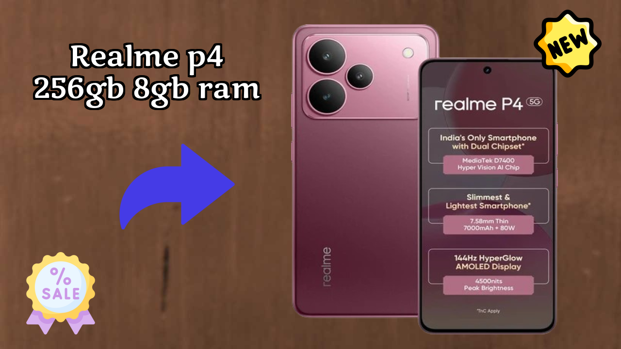 Realme P4 256GB 8GB RAM Display Size: 6.77 Inches (17.2 Cm) Screen Test