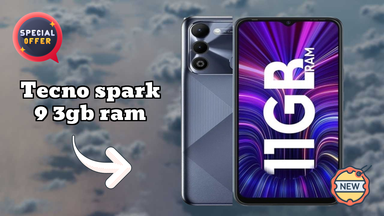 Tecno Spark 9 3GB RAM Display Size: 6.6 Inches (16.76 Cm) Screen Quality